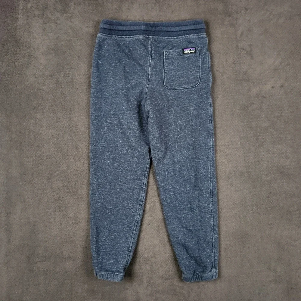 Patagonia Mahnya Pants Boys Medium Blue Fleece‎ Joggers 66590FA19